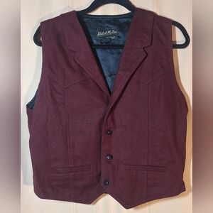 Vintage KATCH ME TOO Burgundy Vest